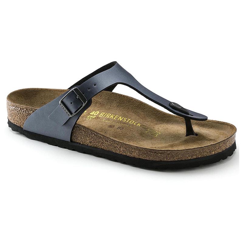 Birkenstock Onyx Birko-flor Gizeh Dame Sort | DK 435ZUT